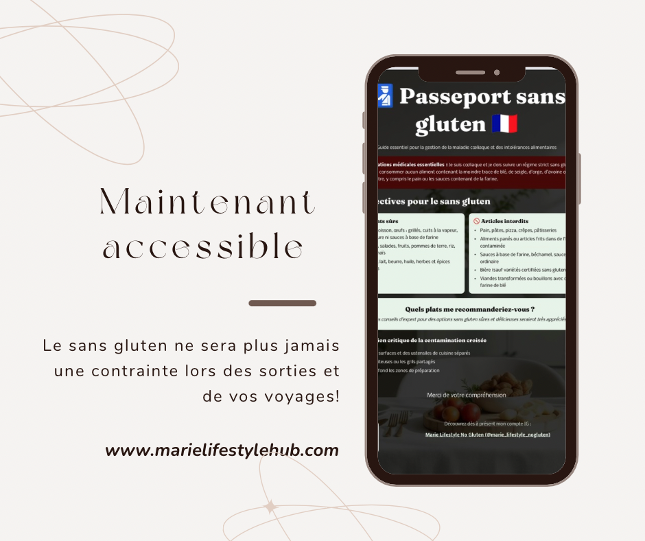 🛂 Passeport Sans Gluten Pratique en 13 langues - Made in France