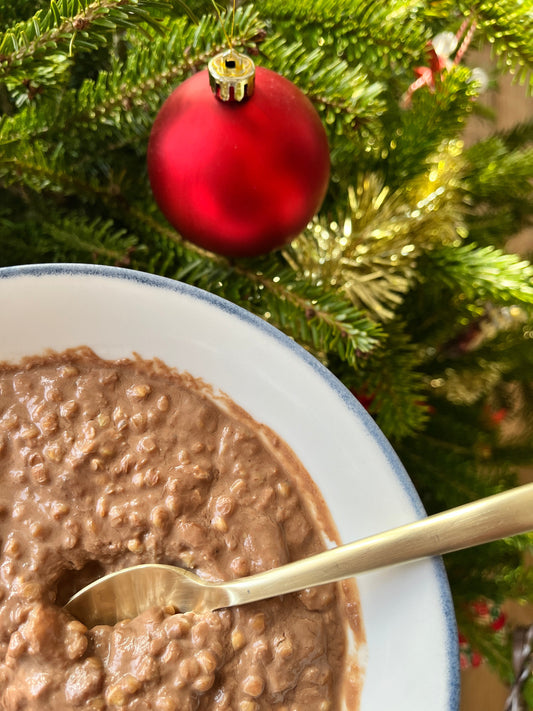 Porridge chocolat-sarrasin-banane