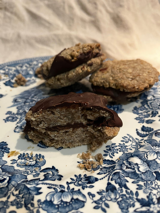 Biscuits fourrés sarrasin & chocolat sans gluten